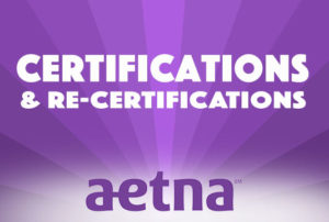 aetna certifications