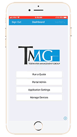 TMG mobile quoting tool