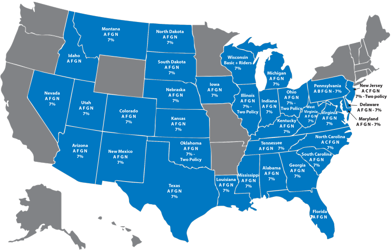 Union Security Coverage Map
